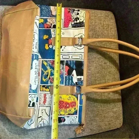 Disney Mickey Mouse Comic Strip Purse Handbag Tote - Picture 7 of 16